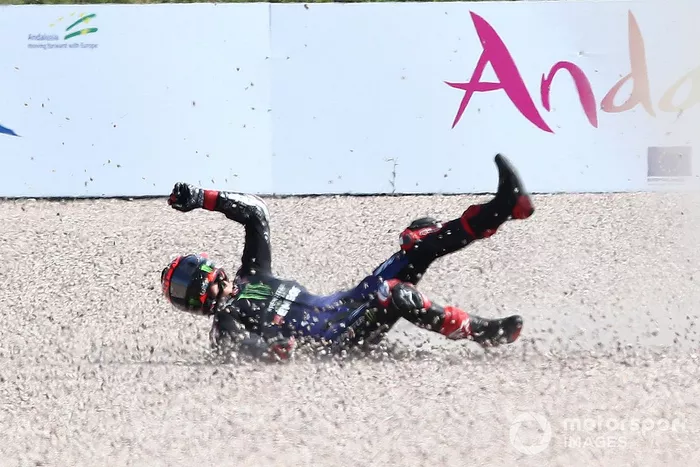 Fabio Quartararo, Yamaha Factory Racing crash