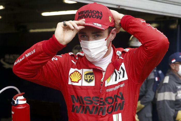 Ganador de la pole Charles Leclerc, Ferrari