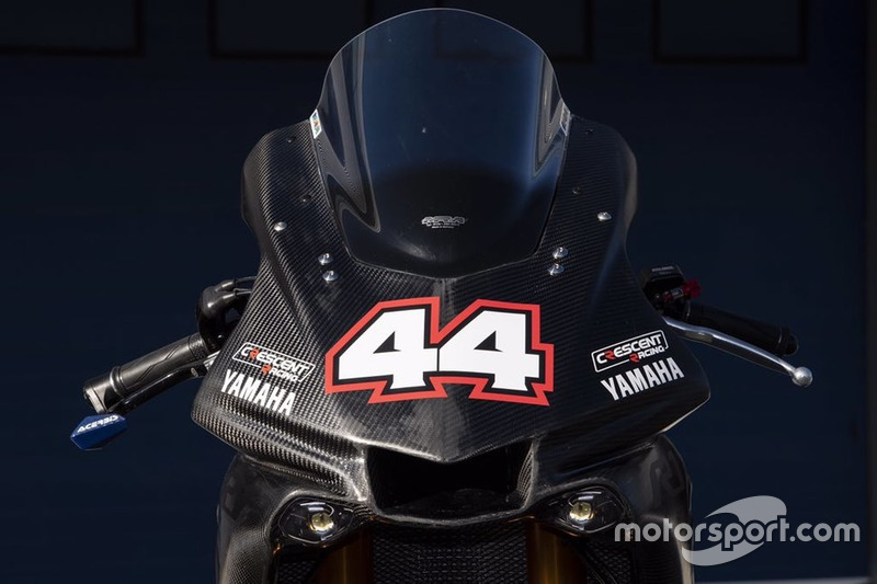 Yamaha R1 mit Startnummer 44 von Lewis Hamilton