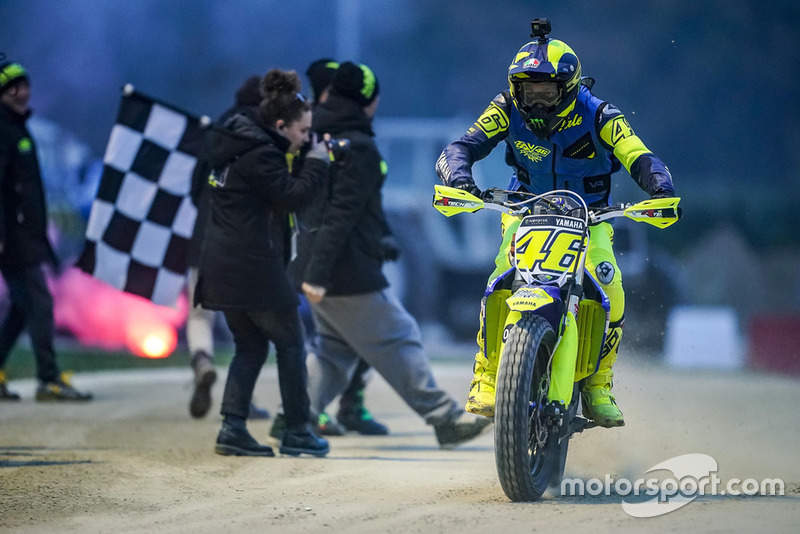 Valentino Rossi en acción
