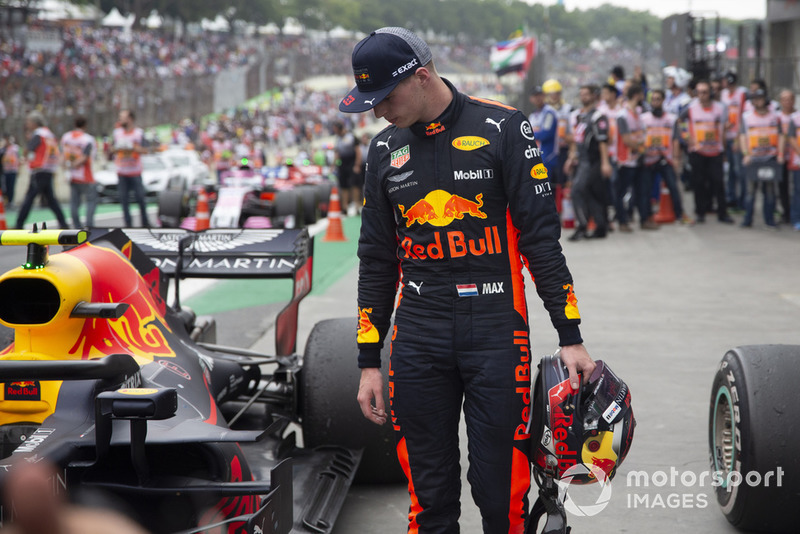 Max Verstappen, Red Bull Racing in Parc Ferme 