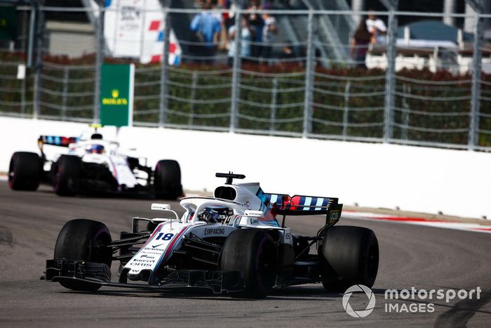 Lance Stroll, Williams FW41, Sergey Sirotkin, Williams FW41
