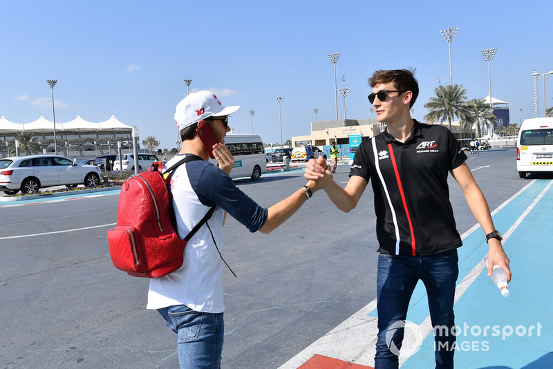 Pierre Gasly, Scuderia Toro Rosso, George Russell, ART Grand Prix