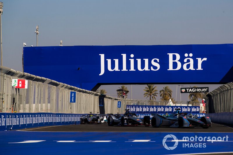 Edoardo Mortara Venturi Formula E, Venturi VFE05, Oliver Rowland, Nissan e.Dams, Nissan IMO1