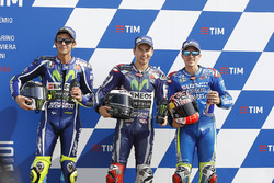 Poleman Jorge Lorenzo, Yamaha Factory Racing, secondo qualificato Valentino Rossi, Yamaha Factory Ra
