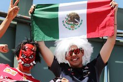 Fans in the grandstand