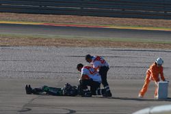 Alex Lowes, Tech 3 Yamaha, crash