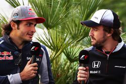 Carlos Sainz Jr., Scuderia Toro Rosso y Fernando Alonso, McLaren