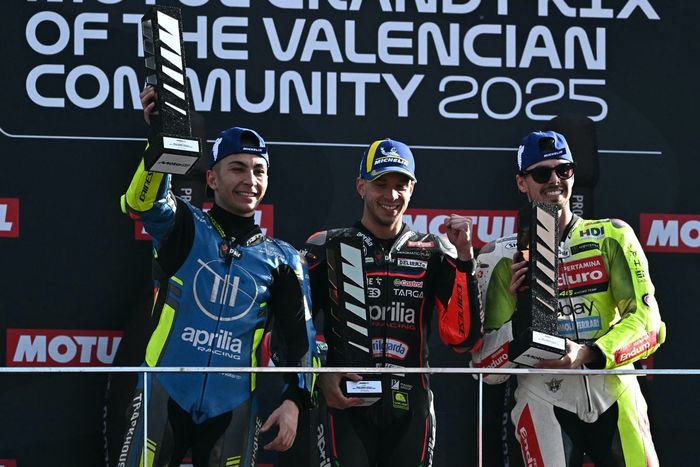 Raul Fernandez, Trackhouse Racing, Fabio Di Giannantonio, VR46 Racing Team, Marco Bezzecchi, Aprilia Racing