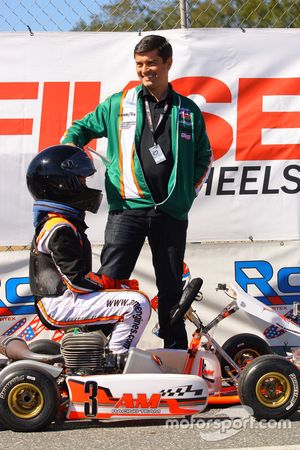 INDY Lights Dueño del Equipo Ricardo Juncos con su hijo Leandro Juncos