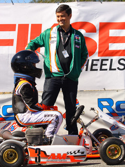 INDY Lights Team Owner Ricardo Juncos with his son Leandro Juncos