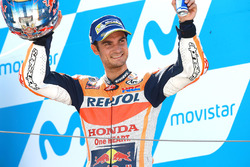 Podium: tweede plaats Dani Pedrosa, Repsol Honda Team