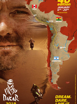 Die Route der Rallye Dakar 2018