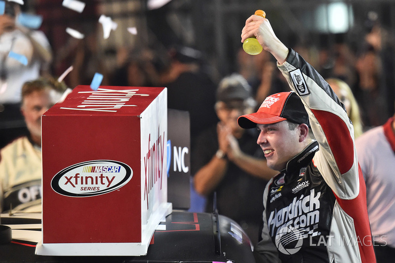 Race winner Alex Bowman, Chip Ganassi Racing Chevrolet