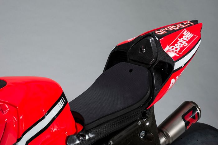 Detalle de la moto de Marco Melandri, Ducati Team