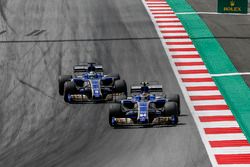 Pascal Wehrlein, Sauber C36 and Marcus Ericsson, Sauber C36