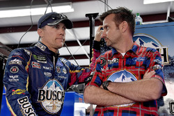 Kevin Harvick, Stewart-Haas Racing, Ford Fusion Busch Beer Flannel and Rodney Childers