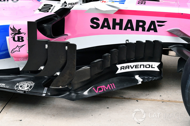 Force India VJM11 barge board detail