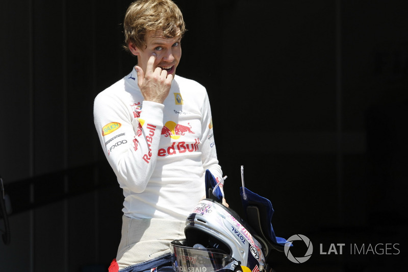 Sebastian Vettel, Red Bull Racing celebra su pole