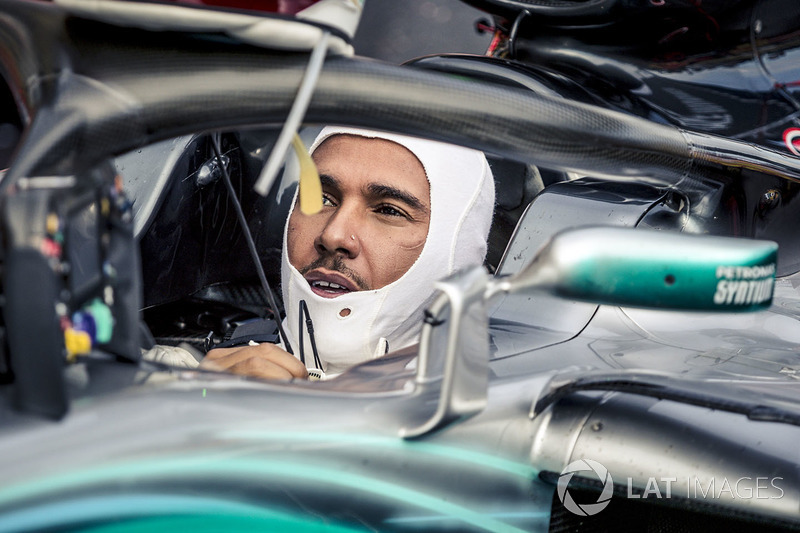 Lewis Hamilton, Mercedes-AMG F1 W09, celebra la victoria en el GP de Francia 2018