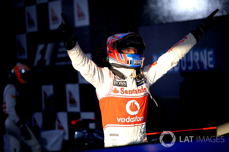 Race winner Jenson Button, McLaren