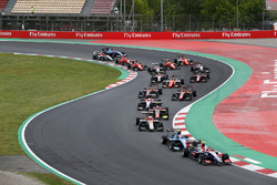 Nicholas Latifi, DAMS, at the start of the race