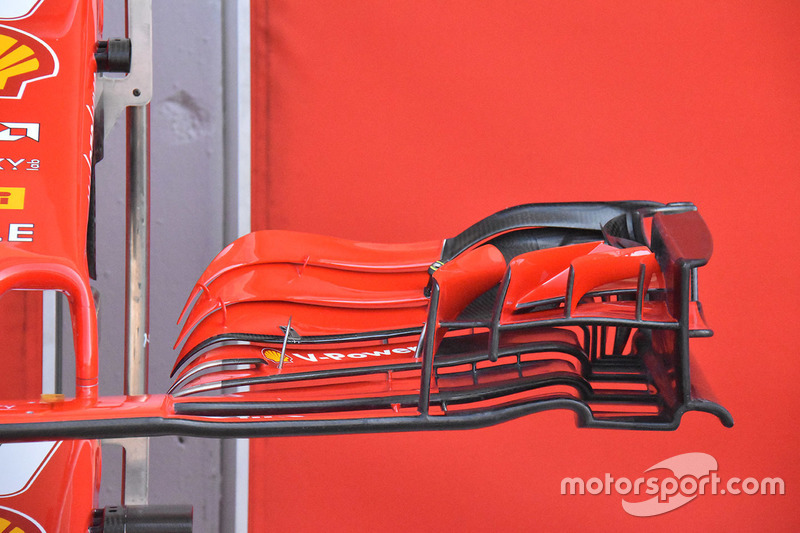 Detail sayap depan Ferrari SF71H