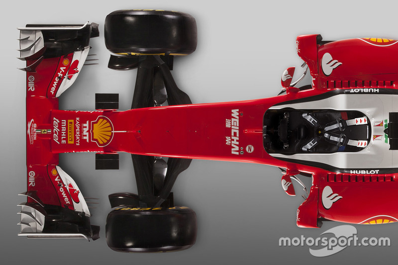 Detalhe do Ferrari SF16-H 