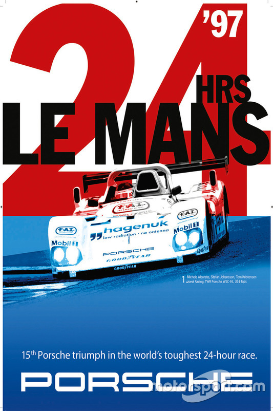 Poster: Porsche-Sieg bei den 24h Le Mans 1997