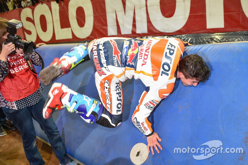 Marc Marquez celebrates