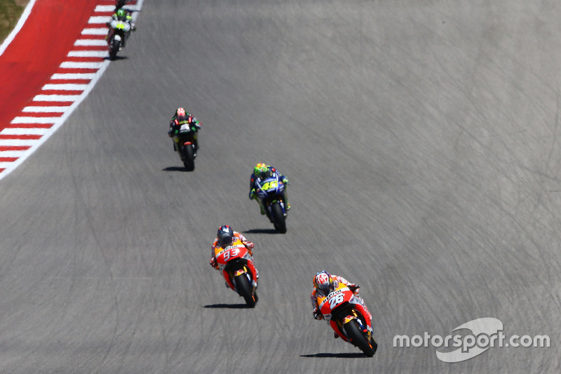 Dani Pedrosa, Repsol Honda Team, Marc Márquez, Repsol Honda Team, Valentino Rossi, Yamaha Factory Ra