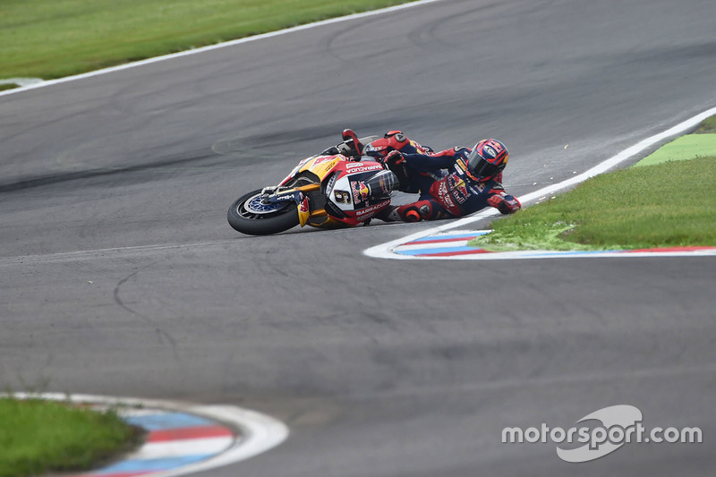 Stefan Bradl, Honda World Superbike Team crash