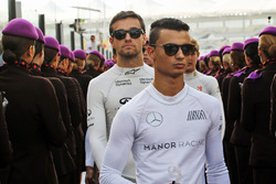 Pascal Wehrlein, Manor Racing en el desfile de pilotos