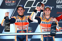 Podium : le vainqueur Dani Pedrosa, Repsol Honda Team, le deuxième, Marc Marquez, Repsol Honda Team