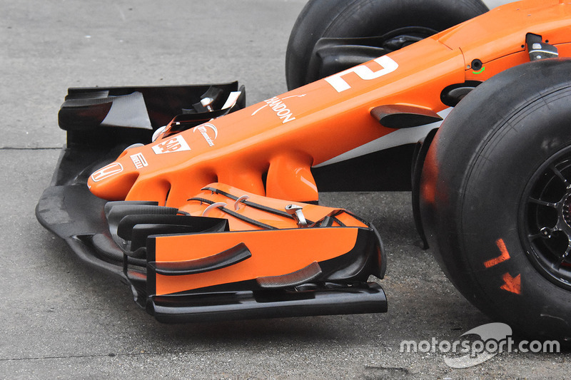 McLaren MCL32 : vue détaillée du nez