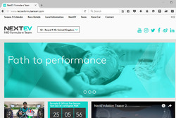 NextEV TCR, nuovo sito Web