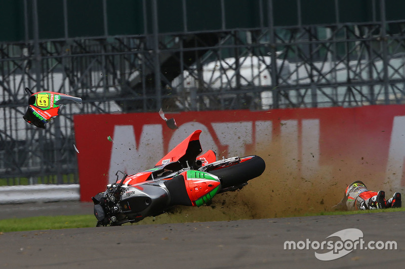 Alvaro Bautista, Aprilia Racing Team Gresini crash