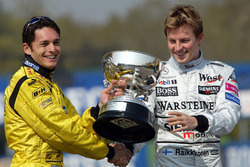 Kimi Raikkonen, McLaren, Giancarlo Fisichella, Jordan