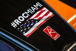 Detalle del coche Radical que participará en la carrera de campeones de 2017 en Miami en el Marlins