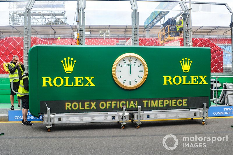 Rolex klok voor de Grand Prix van Australië