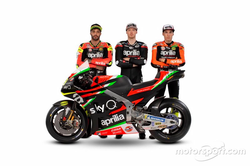 Aleix Espagaro, Bradley Smith, Andrea Iannone, Aprilia Racing Team Gresini