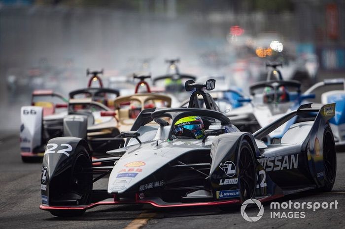 Oliver Rowland, Nissan e.Dams, Nissan IMO1, Jean-Eric Vergne, DS TECHEETAH, DS E-Tense FE19, en la salida
