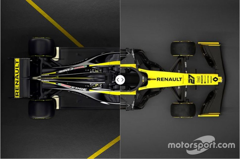 Comparativa del Renault R.S.18 vs. R.S.19
