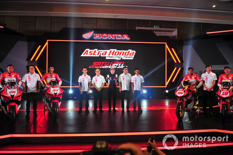 Astra Honda Racing Team with PT Astra Honda Motor management and Marc Marquez, Repsol Honda Team