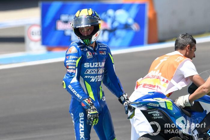 Joan Mir, Team Suzuki MotoGP después de su caída