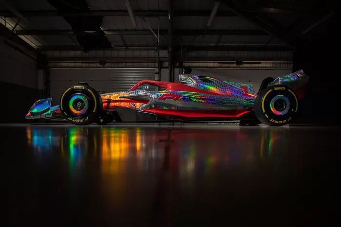 De Formule 1-wagen van 2022