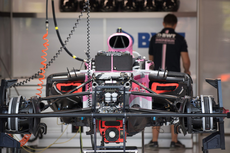 En el garaje de Racing Point Force India VJM11