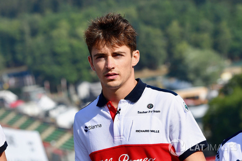 Charles Leclerc, Sauber walks the track