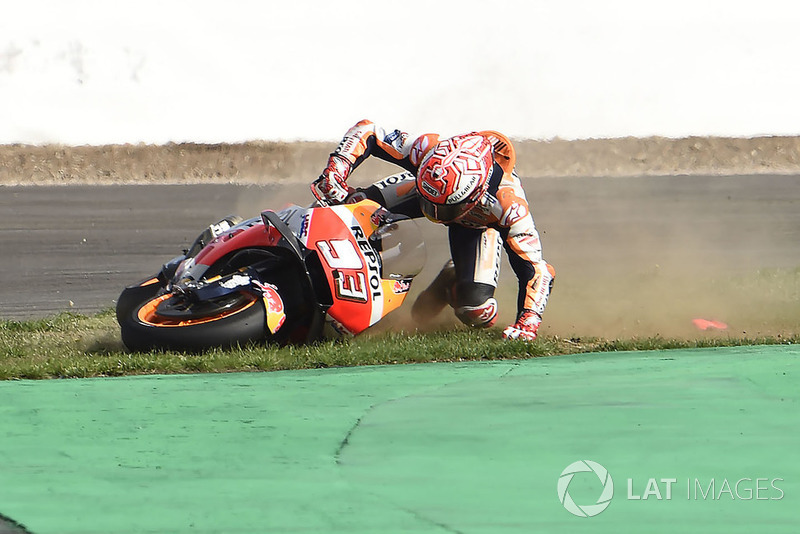 Kecelakaan lowside Marc Marquez, Repsol Honda Team