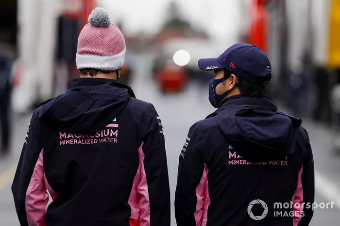 Sergio Pérez, Racing Point y Lance Stroll, Racing Point